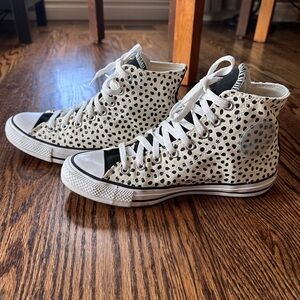 Spotted High-Top Sneakers